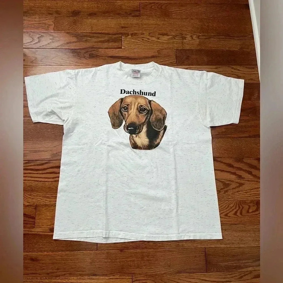RARE- Vintage 90s Dachsund Dog Shirt Sz XL - Picture 1 of 8